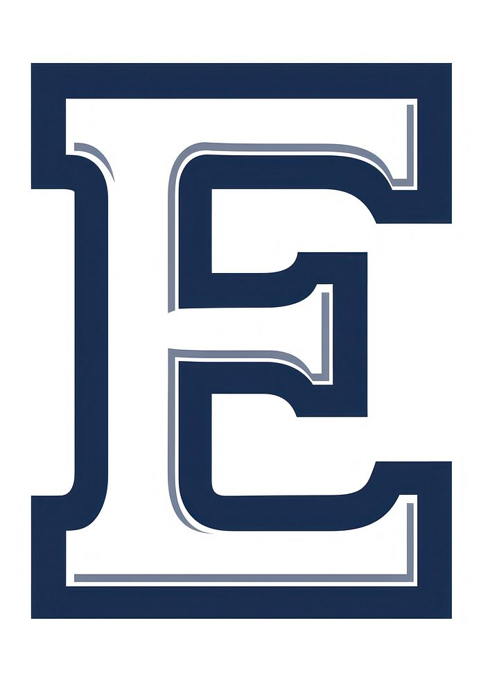 College Football letter E symbol text bold.