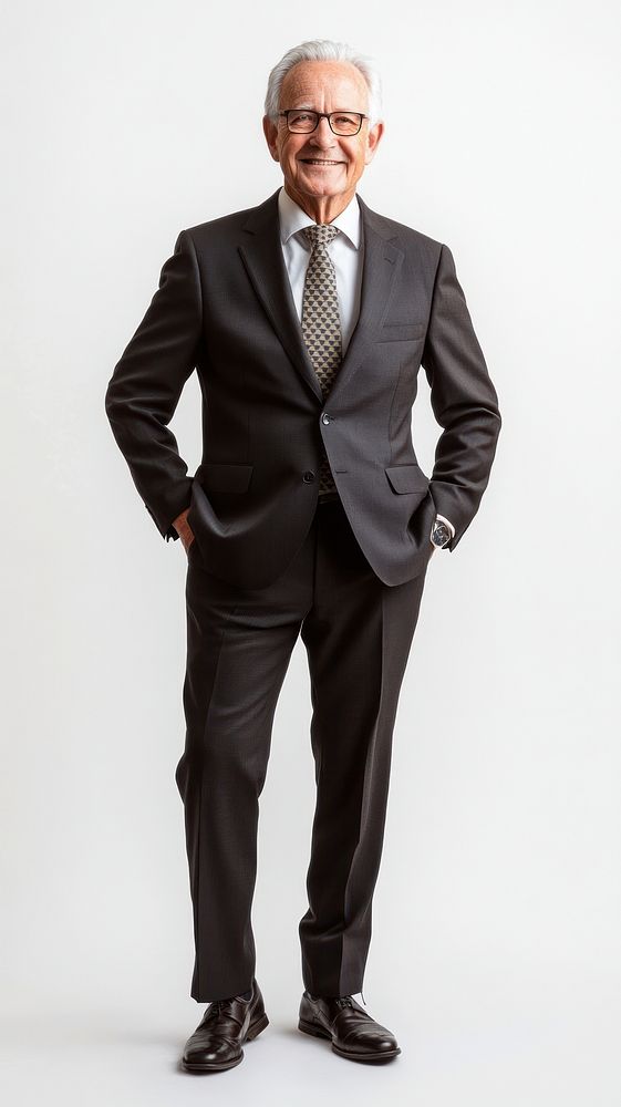 Senior Businessman suit businessman portrait.