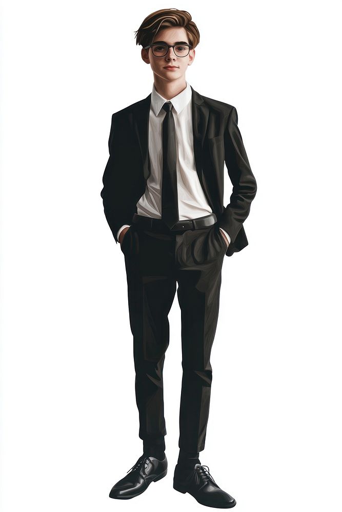 Business teen male suit accessories accessory.