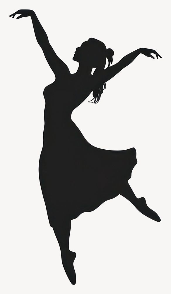 Dance pose silhouette recreation performing vector