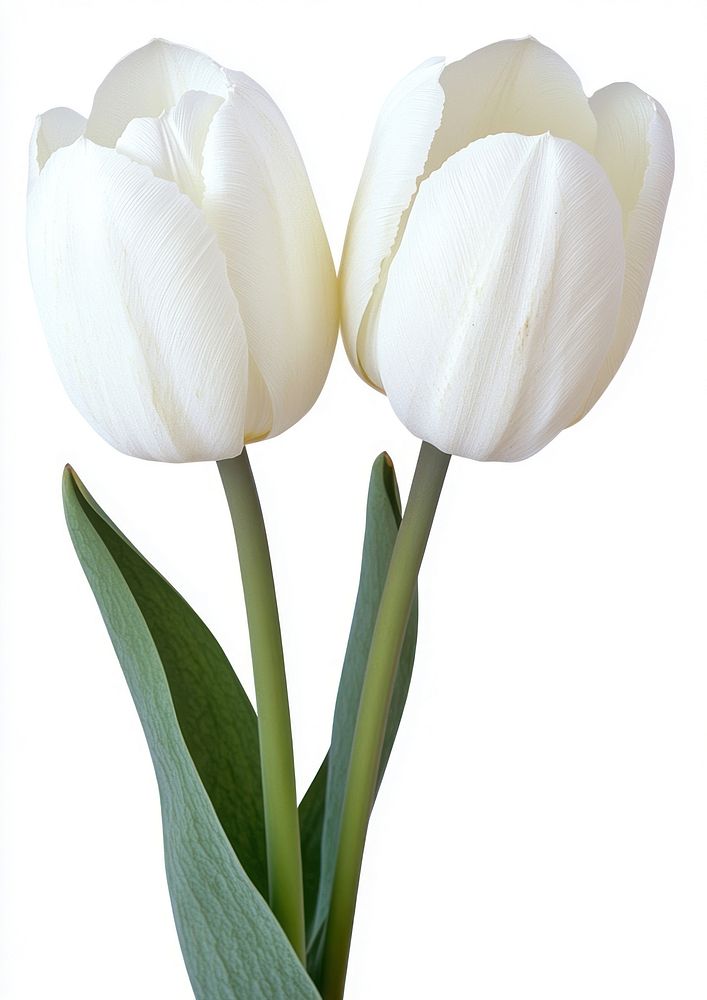 Two white tulips flower photography botanical.