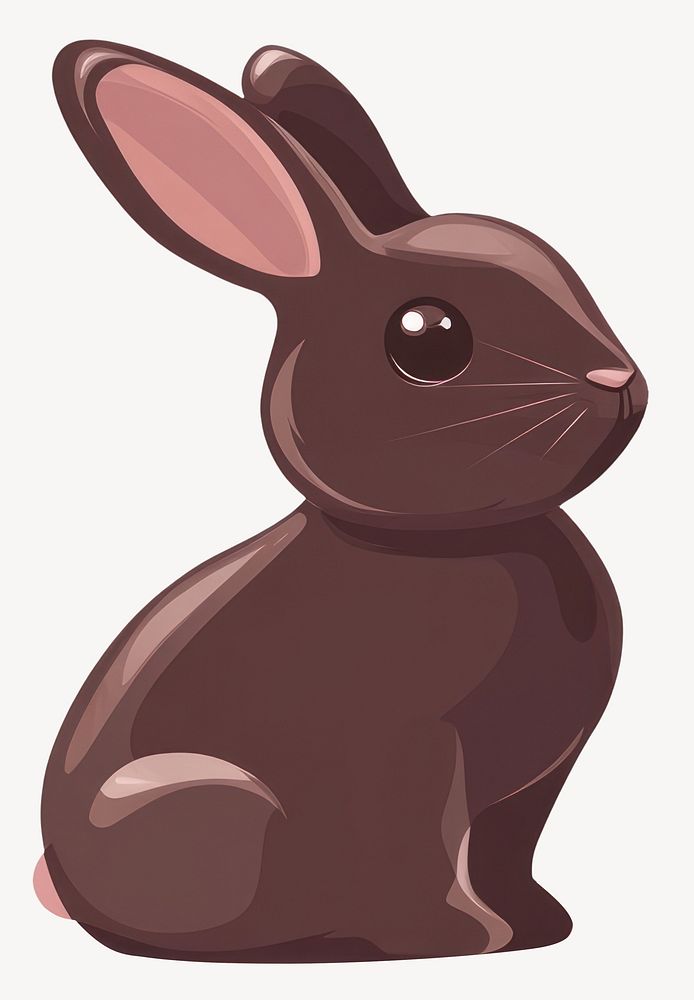 Chocolate bunny illustration animal rabbit vector