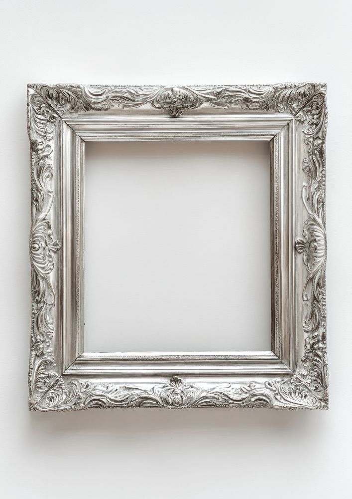Vintage silver frame empty. | Free Photo - rawpixel