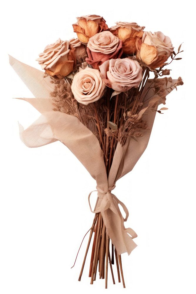 Wedding Dried dried flower bunch rose arrangement aesthetic.