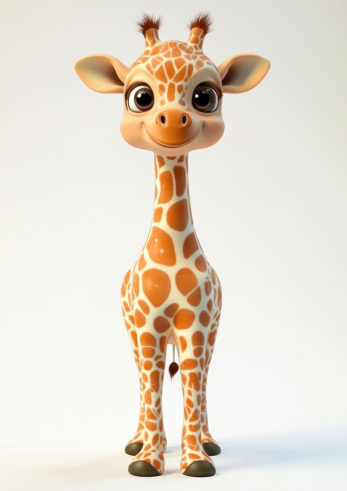 Baby chubby Giraffe giraffe illustration character.