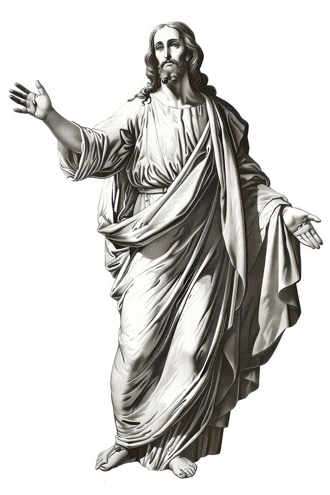 Illustration of Jesus jesus art representation.