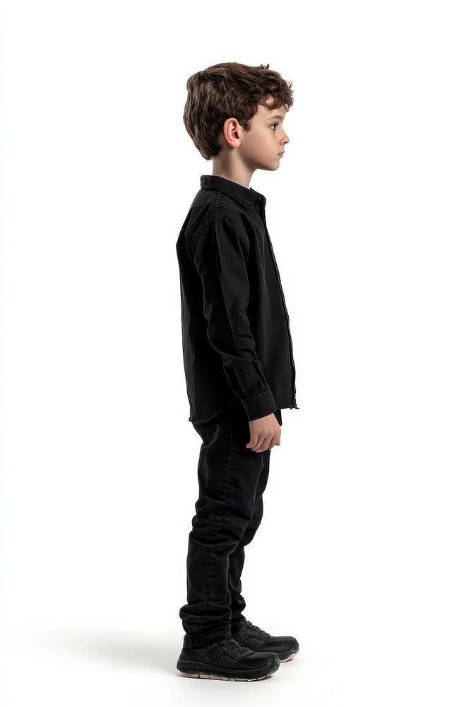 Boy waiting in queue background clothing standing.