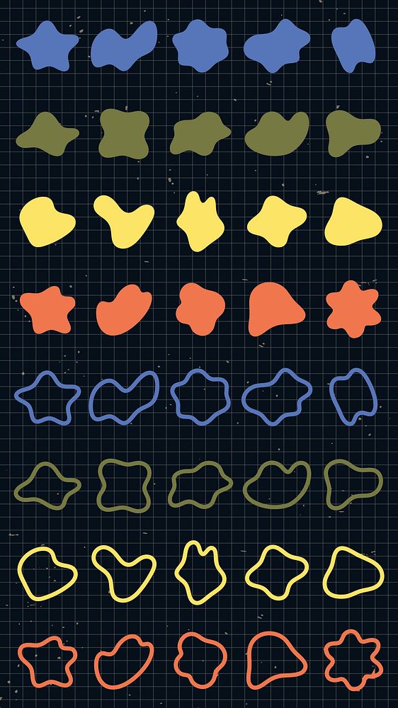 Abstract shapes green, yellow, and | Premium Vector - rawpixel