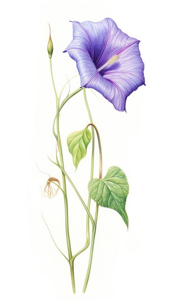 Illustration botanical morning drawing.