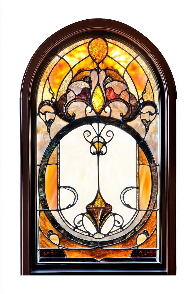 Stained glass window art chandelier decorative.