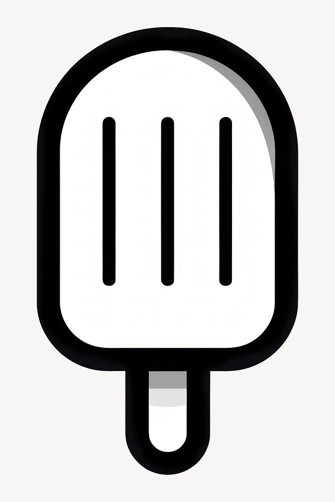 Popsicle minimalist simple line vector