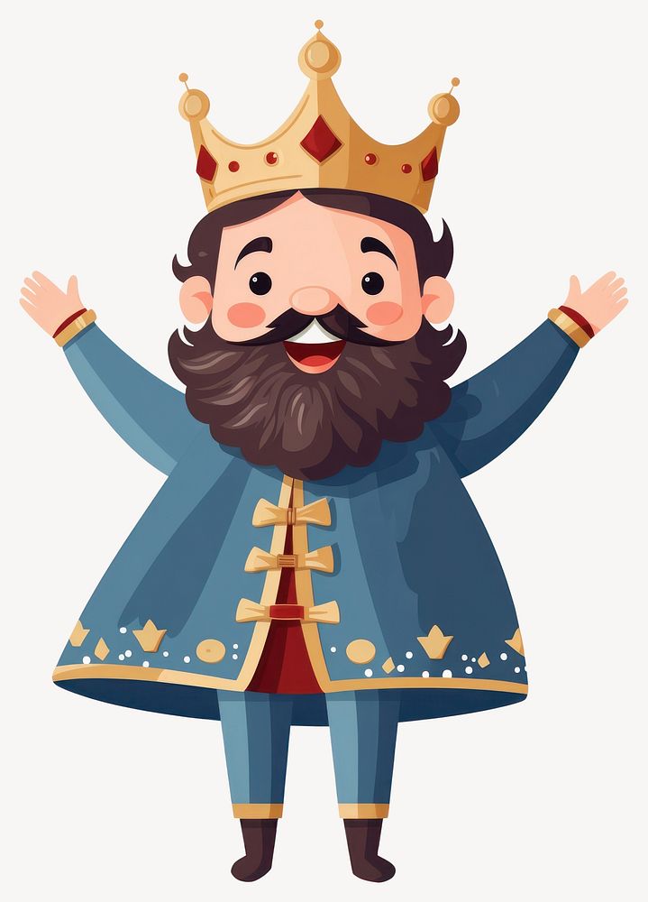 Illustration crown king accessories vector