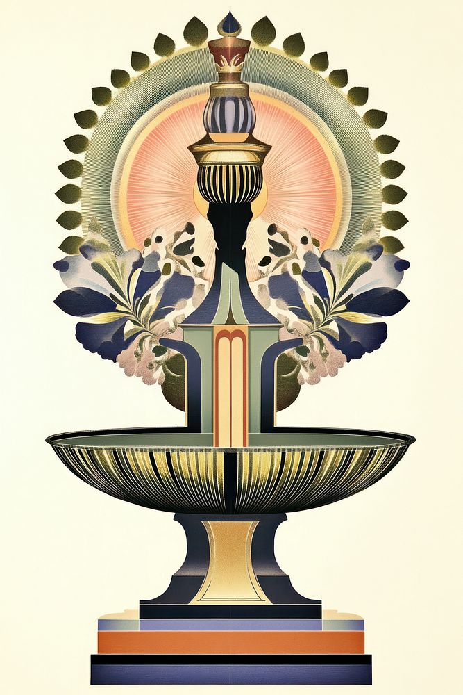 Decorative Fountain fountain illustration decorative.