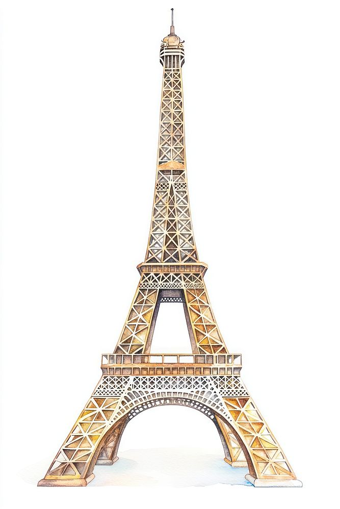 Eiffel Tower tower architecture illustration.