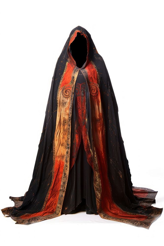 Oil painting of a cloak mysterious clothing mystical.