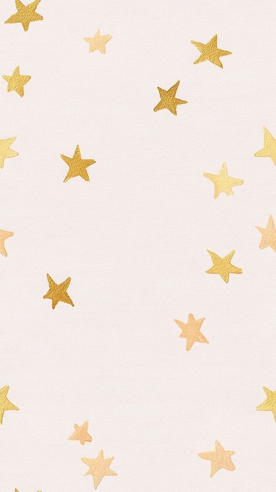 Tiny gold stars background decorative scattered.