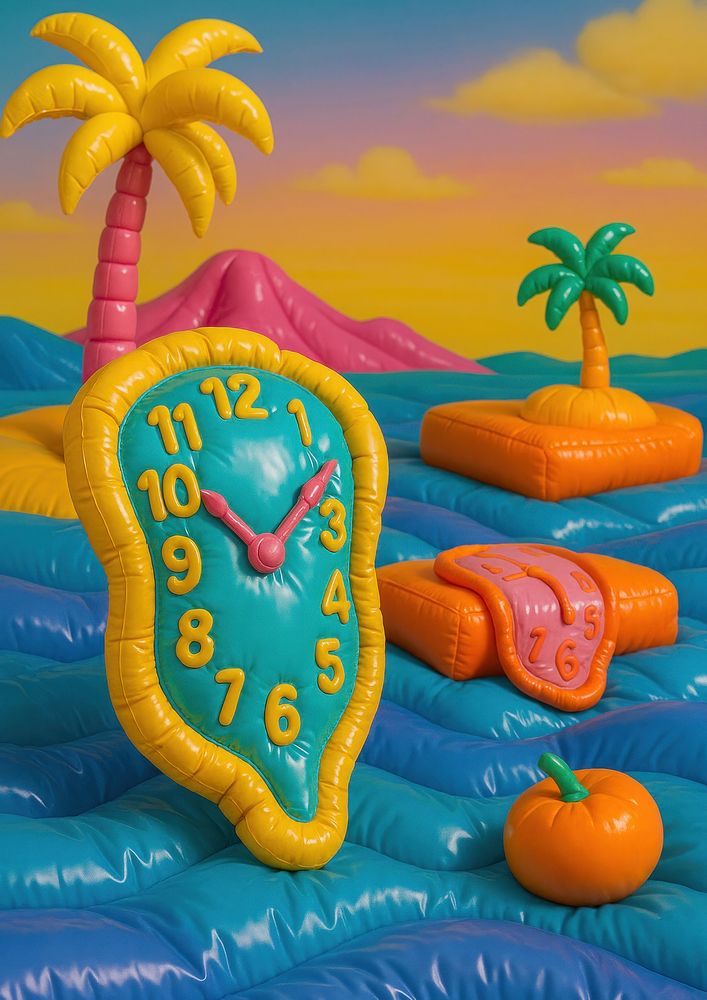 Surreal tropical dreamscape illustration. | Free Photo Illustration ...