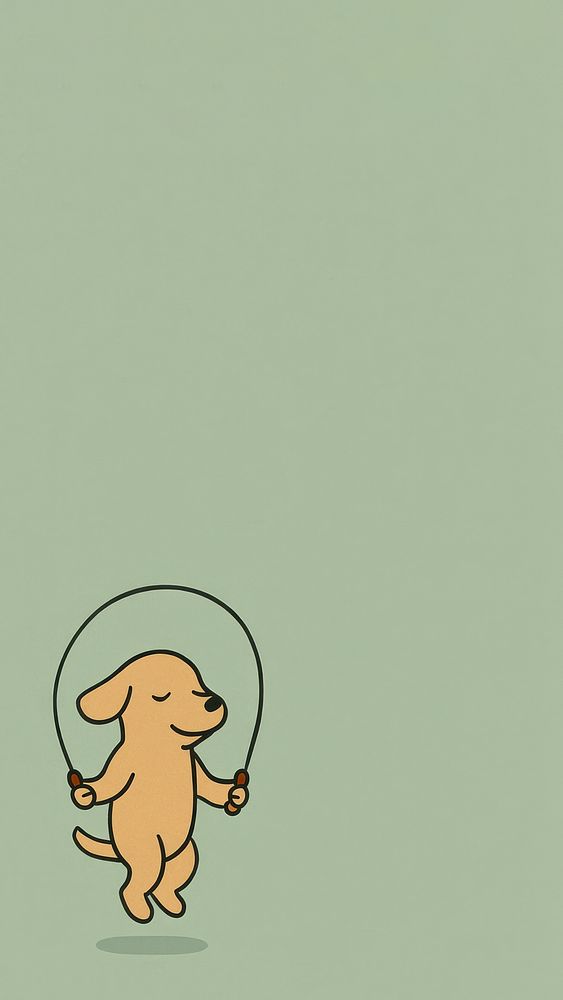 Playful dog jumping rope | Free Photo Illustration - rawpixel