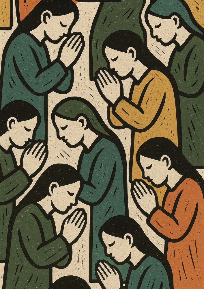 Abstract prayer-themed mobile wallpaper | Free Photo Illustration ...