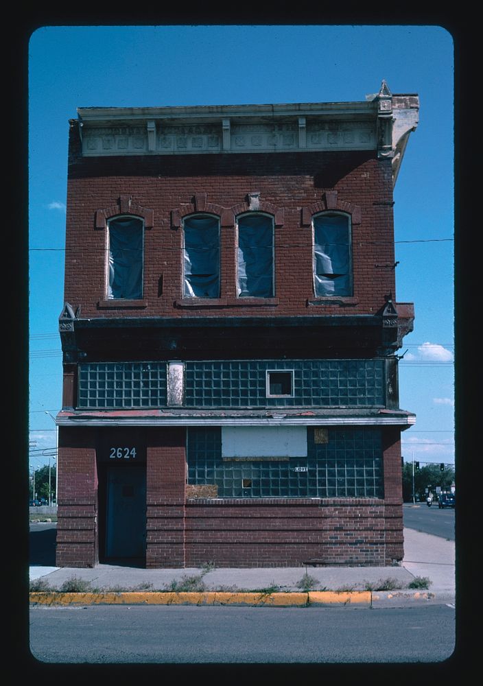 Former brothel, Billings, Montana (2004) photography in high resolution by John Margolies. Original from the Library of…