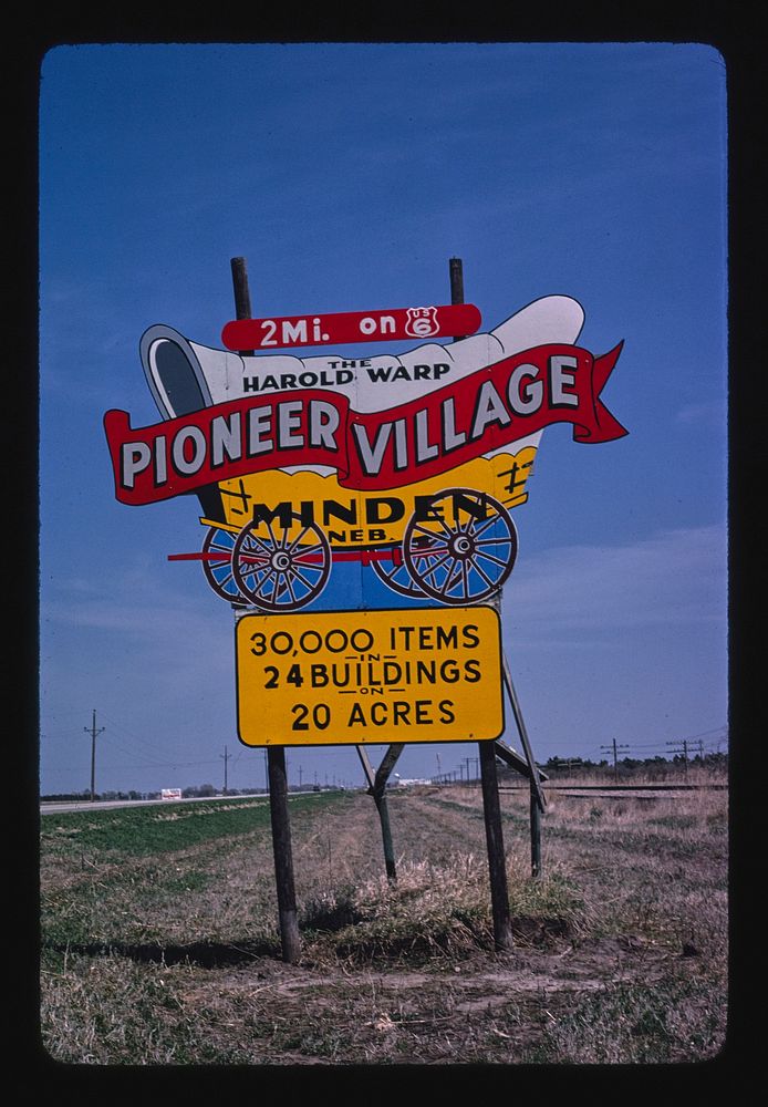 Harold Warp Pioneer Village, Minden, Nebraska (1980) photography in high resolution by John Margolies. Original from the…