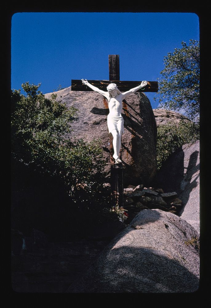 Shrine of St. Joseph, Yarnell, Arizona (1991) photography in high resolution by John Margolies. Original from the Library of…