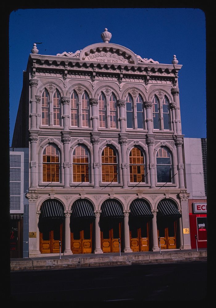 Franklin Savings Tips Building, South Congress Street (i.e. 710 Congress Ave.), Austin, Texas (1982) photography in high…