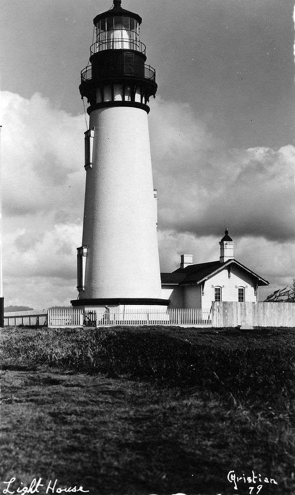79 Light House at Newport, ORSiuslaw National Forest Historic Photo. Original public domain image from Flickr