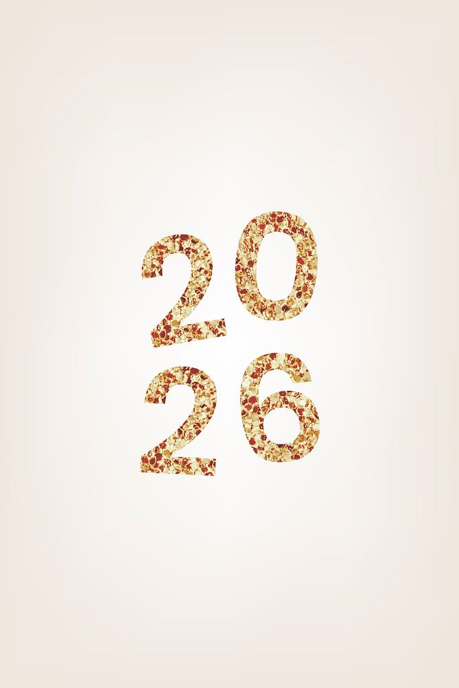 2026 gold glitter background, high resolution HD sequin new year text