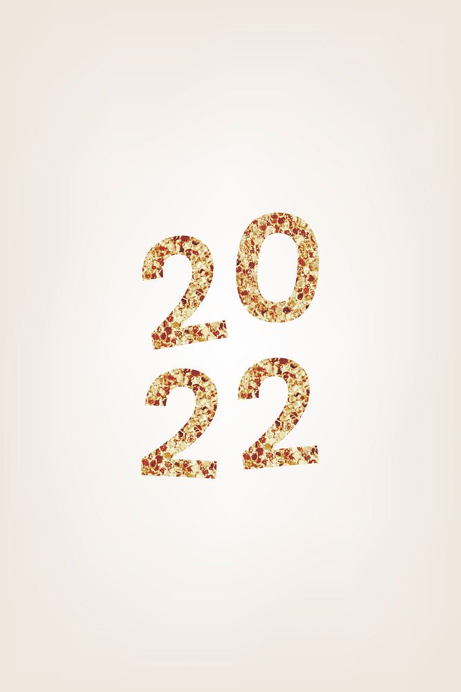 2022 gold glitter iPhone wallpaper, high resolution HD sequin new year text background