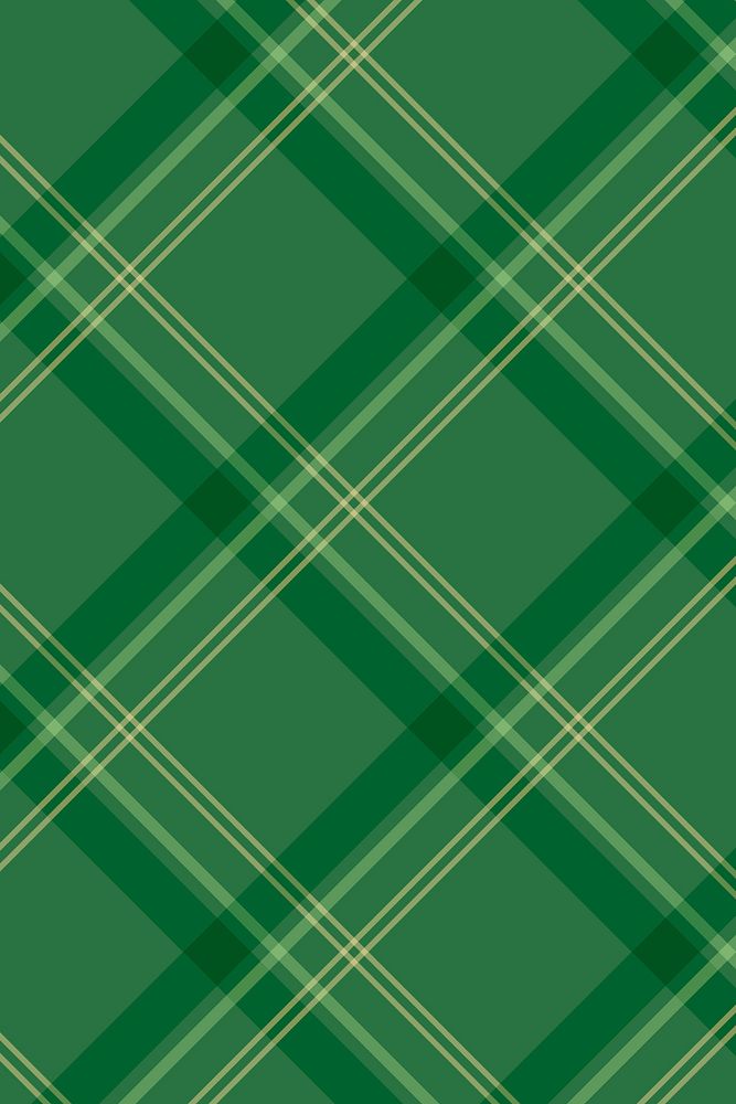 Tartan traditional checkered background, green pattern design vector