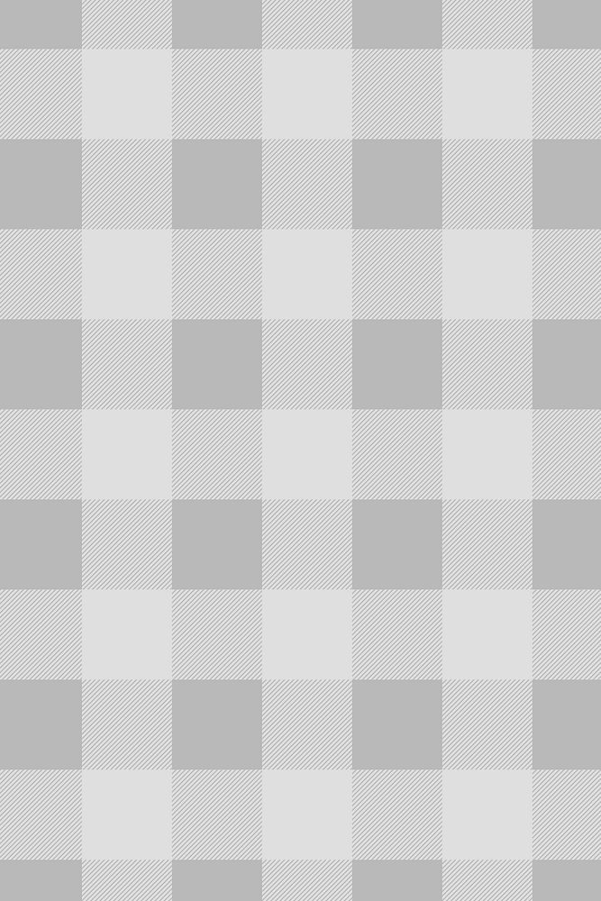 Seamless plaid background, gray pattern design vector