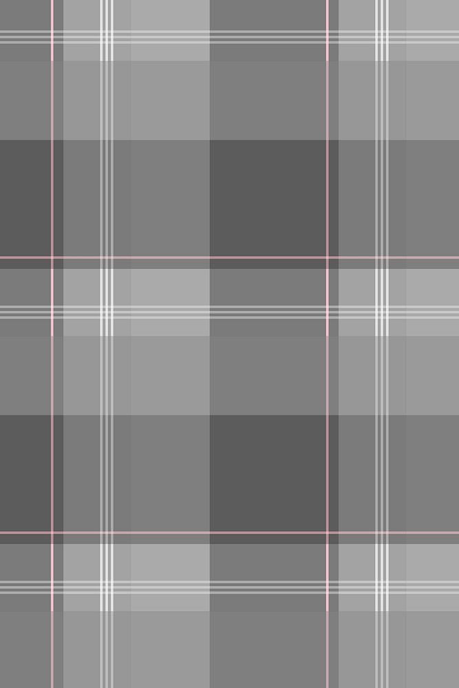 Tartan plaid background, gray pattern design