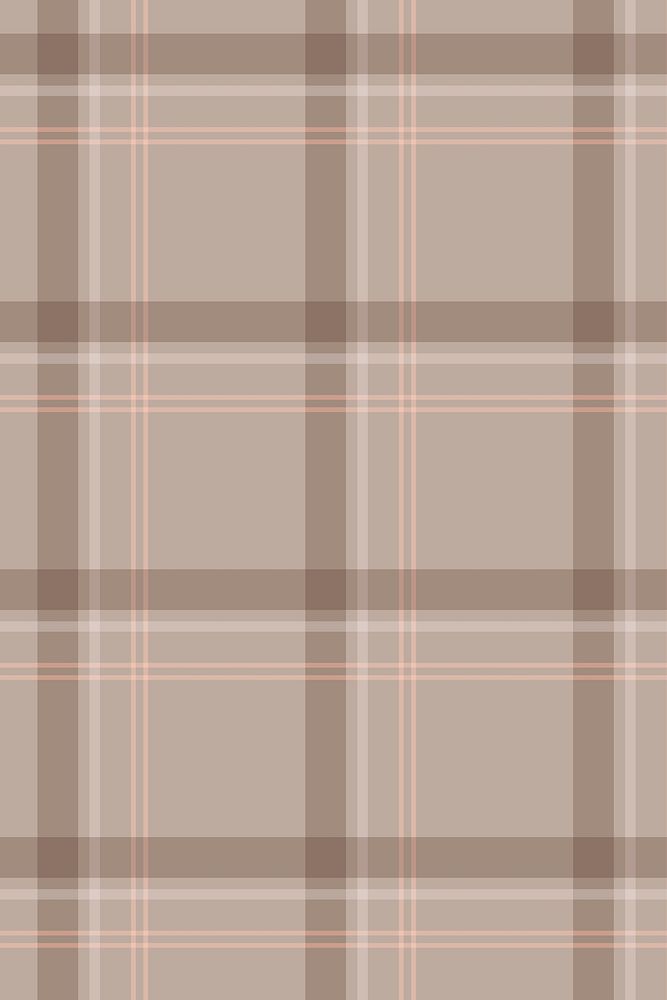 Seamless tartan background, brown abstract pattern design vector