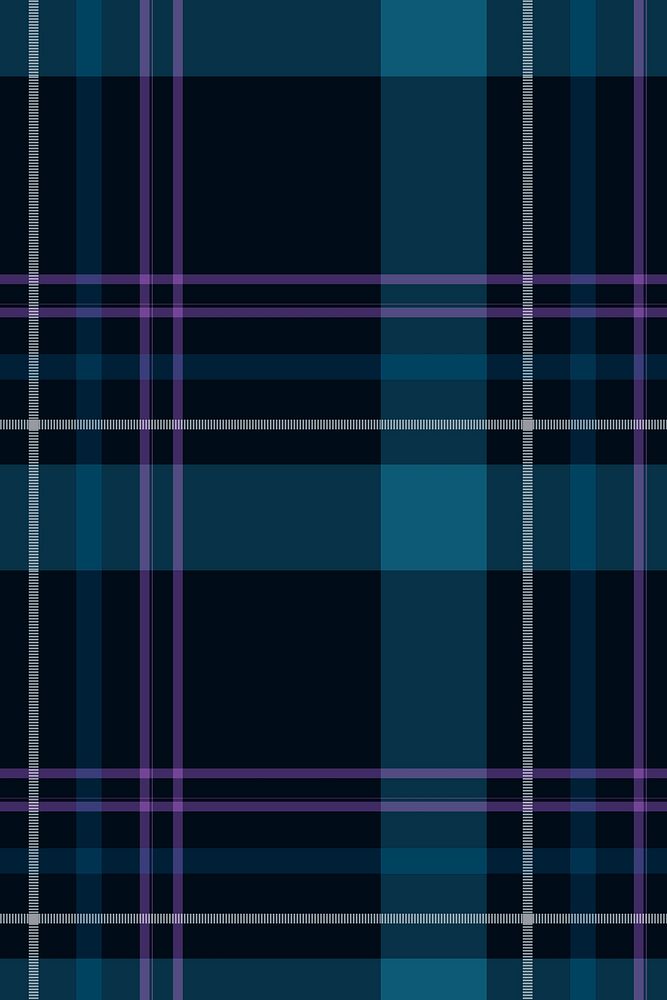 Plaid pattern background, blue tartan, traditional design vector