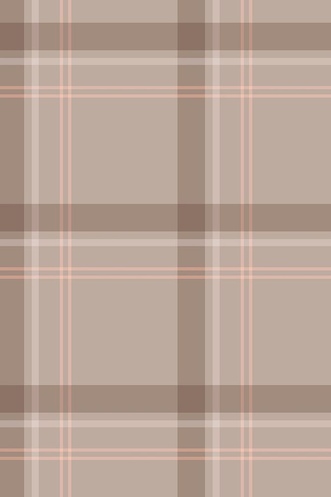 Brown checkered background, abstract pattern design vector