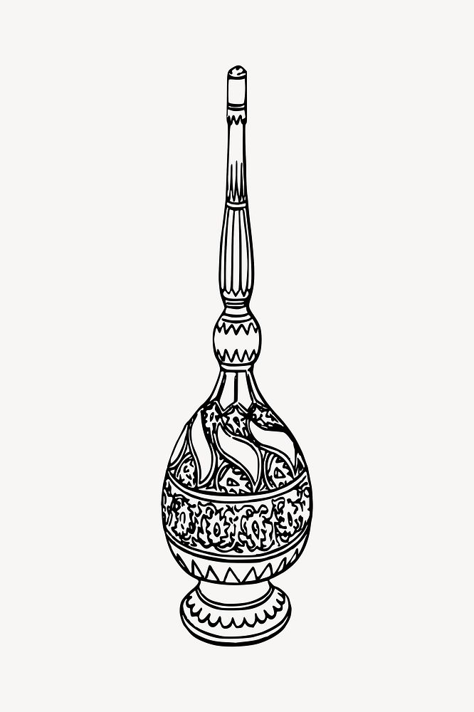 Egyptian perfume illustration clipart vector. Free public domain CC0 image