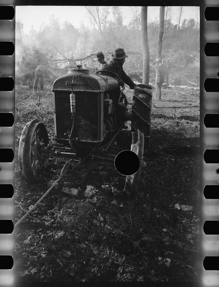 [Untitled photo, possibly related to: Greenbelt, Maryland. Transient workers clearing land for a model community planned by…