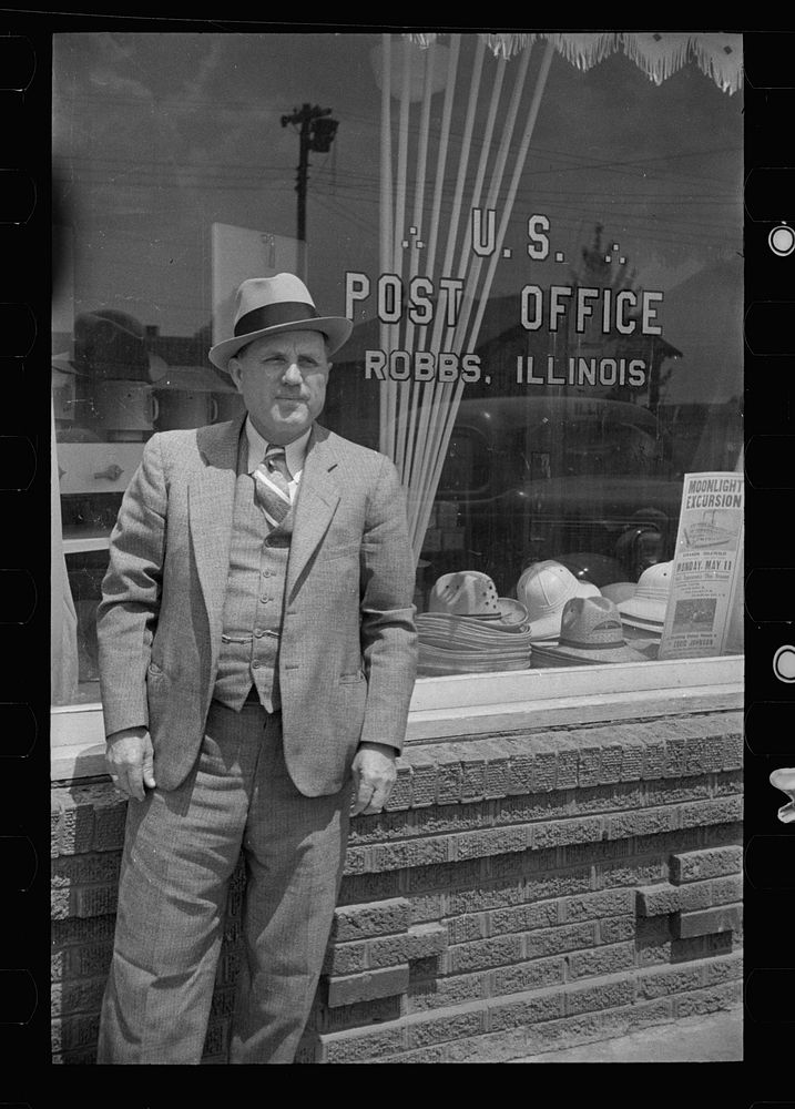 A.L. Robbs, the man who own Robbs, Illinois, near which community, Resettlement Administration has a project. Sourced from…