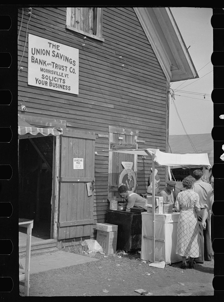 [Untitled photo, possibly related to: Tin-type photographer at Morrisville, Vermont fair]. Sourced from the Library of…