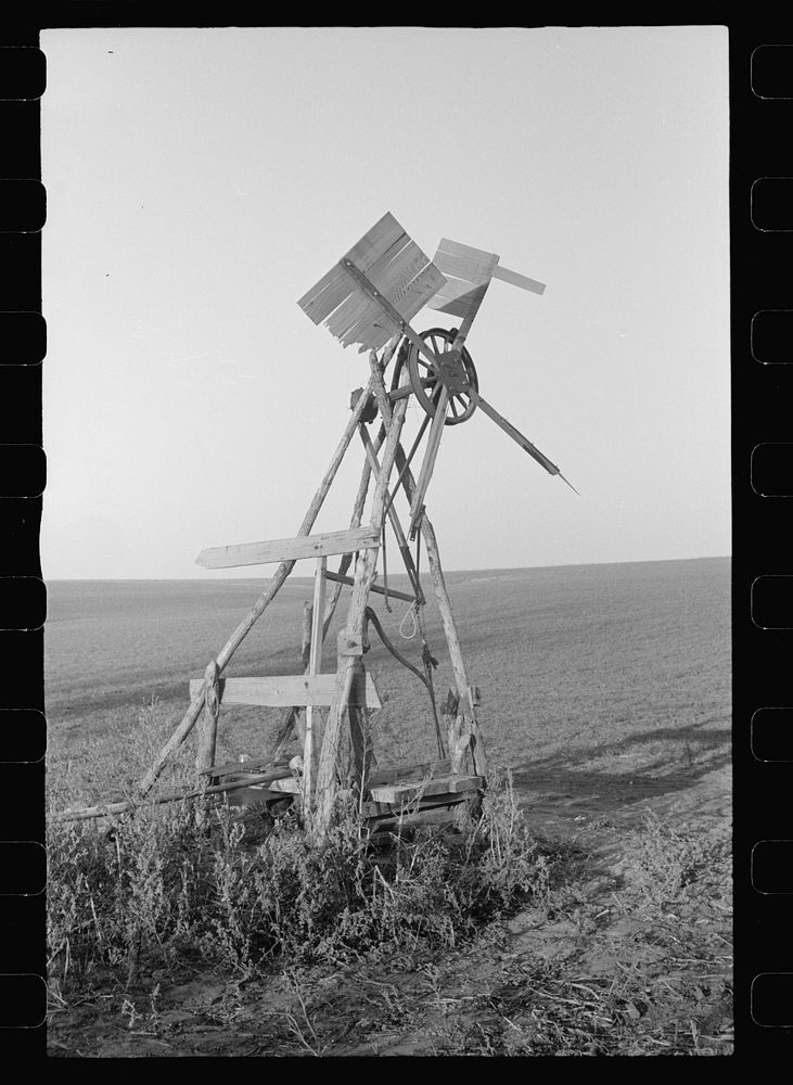 Homemade windmill, Nebraska. Sourced from the Library of Congress.