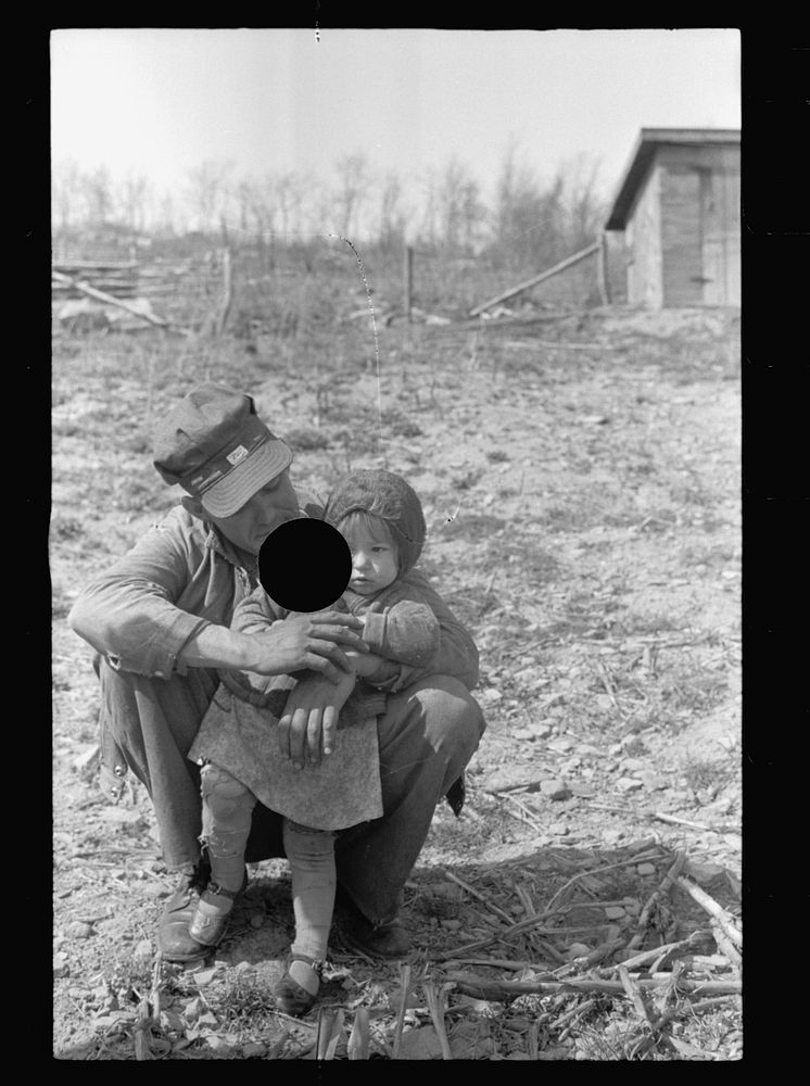 [Untitled photo, possibly related to: Father and daughter, Kempton, West Virginia]. Sourced from the Library of Congress.