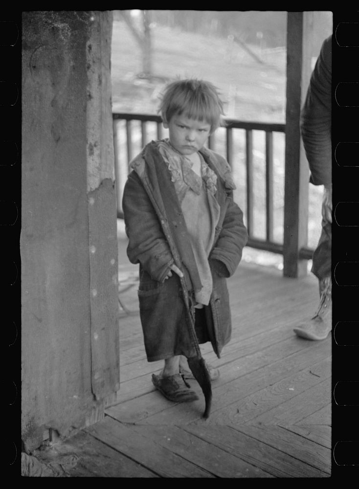 Daughter of George Blizzard, Kempton, West Virginia. Sourced from the Library of Congress.