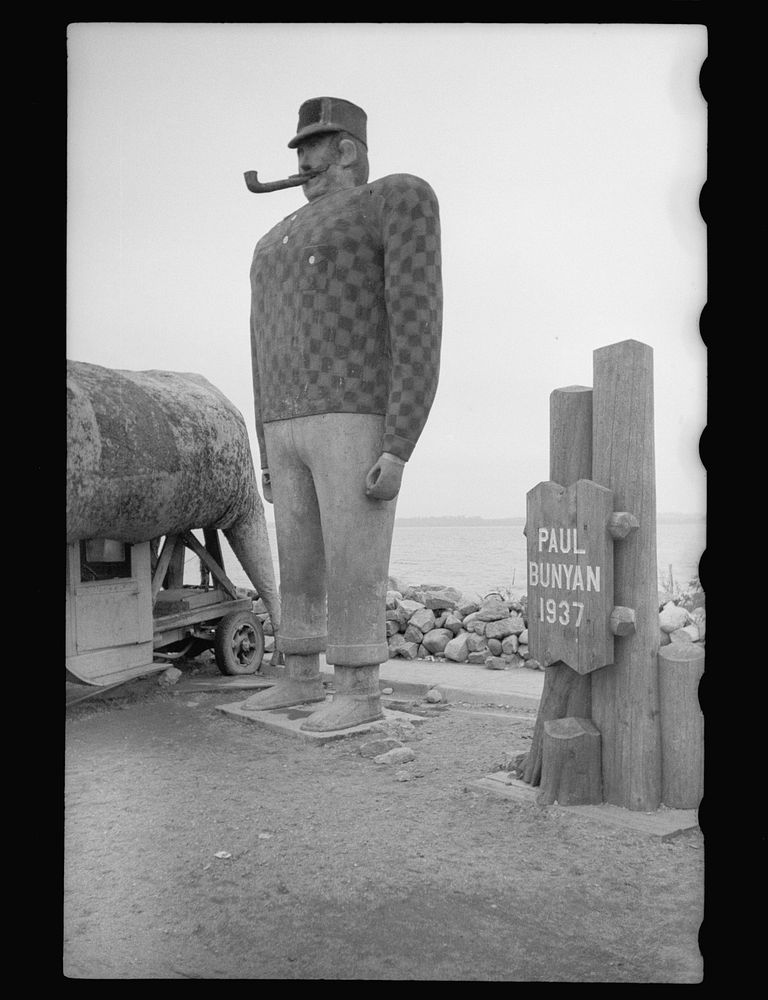 [Untitled photo, possibly related to: Paul Bunyan monument, Bemidji, Minnesota]. Sourced from the Library of Congress.