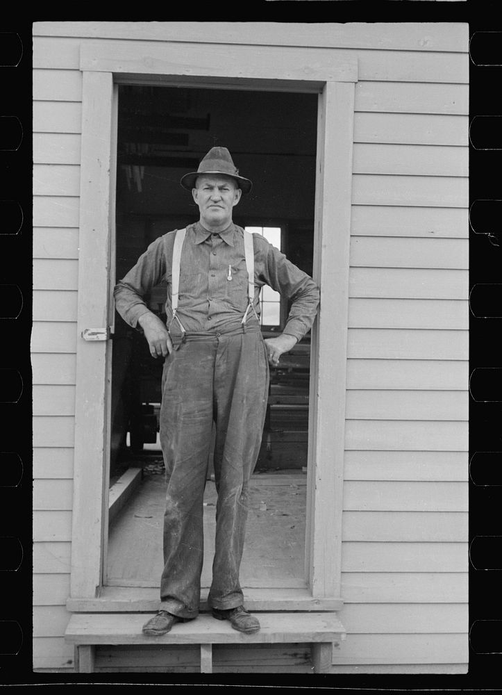 Manager of wood working plant at Tygart Valley Homesteads, West Virginia. Sourced from the Library of Congress.
