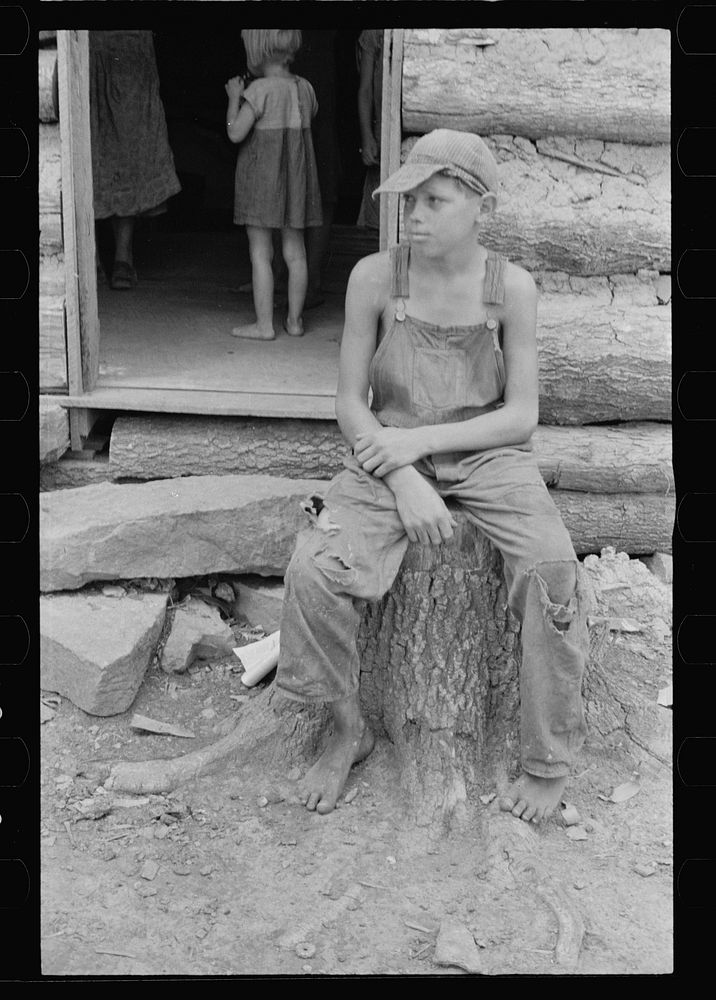 Son of rehabilitation client, Ozark Mountains, Arkansas. Sourced from the Library of Congress.