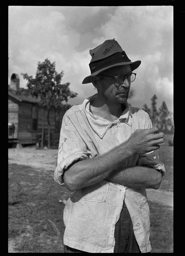 [Untitled photo, possibly related to: Cotton sharecropper, Lauderdale County, Mississippi]. Sourced from the Library of…