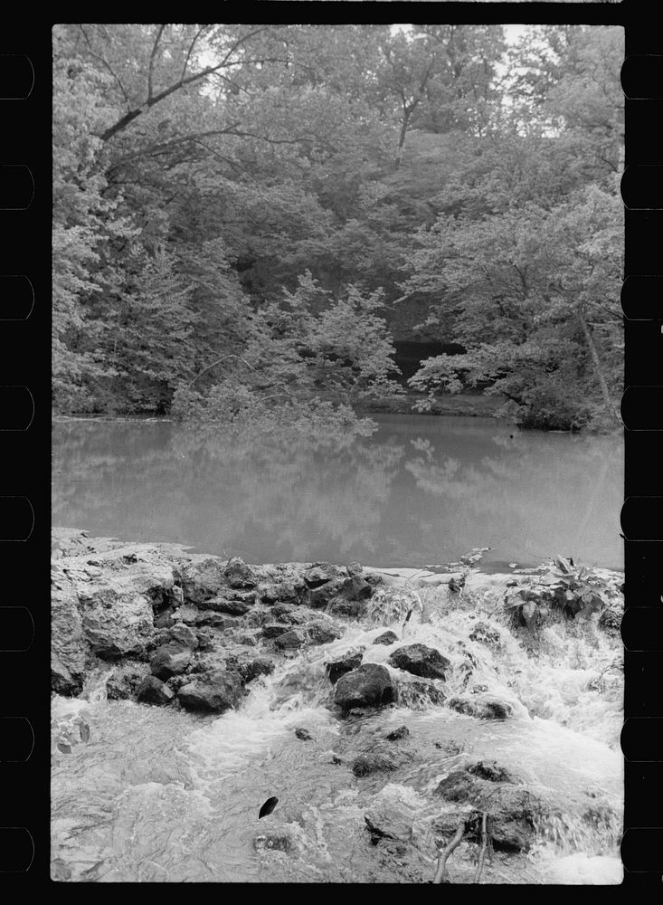 [Untitled photo, possibly related to: Mountain spring, Missouri Ozark country]. Sourced from the Library of Congress.