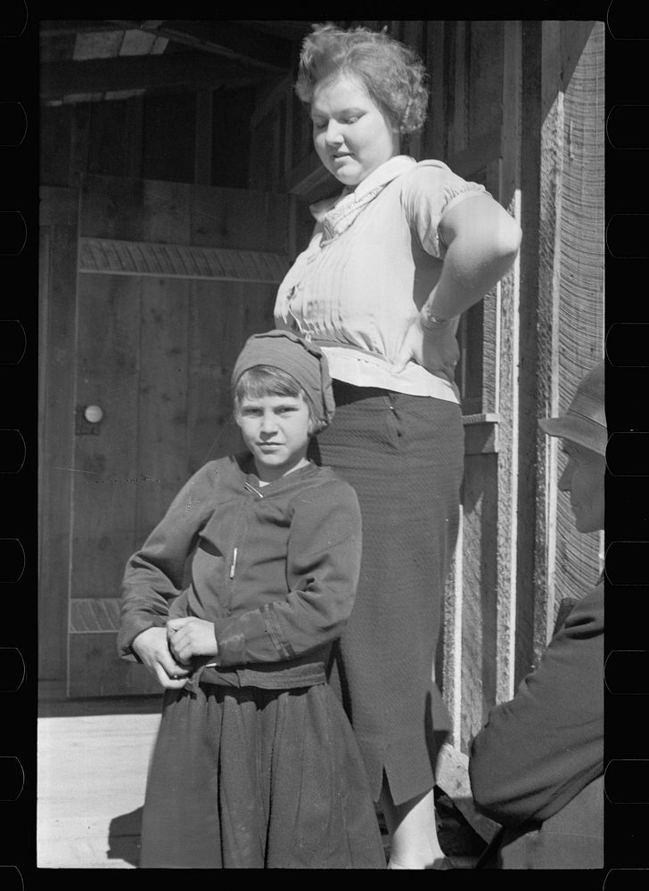 Schoolteacher at Corbin Hollow and one of the pupils, Shenandoah National Park, Virginia. Sourced from the Library of…