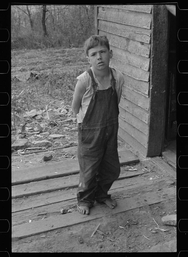 [Untitled photo, possibly related to: Half-wit Corbin Hollow boy, Shenandoah National Park, Virginia]. Sourced from the…